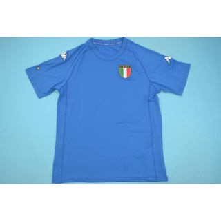 เสื้อกีฬาแขนสั้น ลายทีมชาติฟุตบอล Italy Home 2000 ชุดเหย้า สไตล์เรโทร