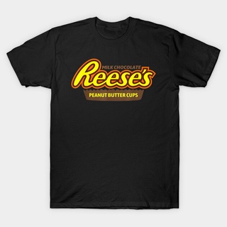 [100% Cotton] Rees เสื้อยืดลําลอง แขนสั้น พิมพ์ลาย Milk Chocolate Peanut Butter Cup สําหรับผู้ชาย ผู้หญิง