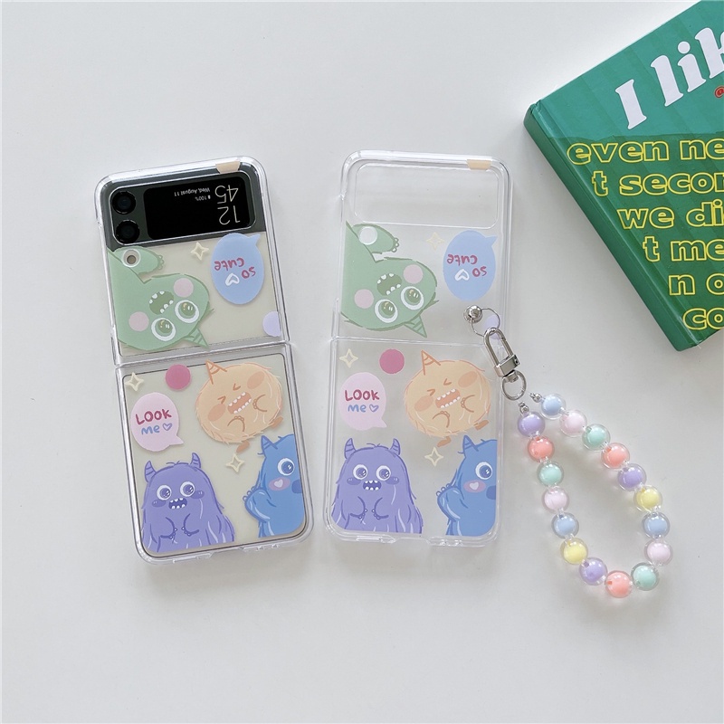 เคสพีซีใหม่สําหรับ Samsung Galaxy Z Flip6 5 4 3 5G Look meCute Elf จี้รวมทุกอย่างป้องกันความคิดสร้างสรรค์ Anti-drop Casing สําหรับ Galaxy Z Cover