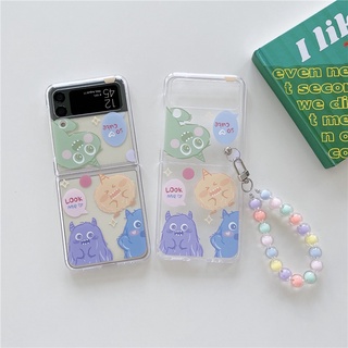 ใหม่ เคสโทรศัพท์มือถือ PC กันกระแทก ลายเอลฟ์น่ารัก สําหรับ Samsung Galaxy Z Flip5 4 3 5G Galaxy Z