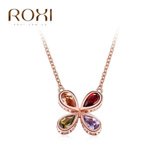 ﻿ROXI สร้อยคอพร้อมจี้ Colorful Clover สร้างความโดดเด่น ไม่ให้ดูเรียบเกินไป งานเนี้ยบ สวยมากค่ะ รุ่น :10301282295