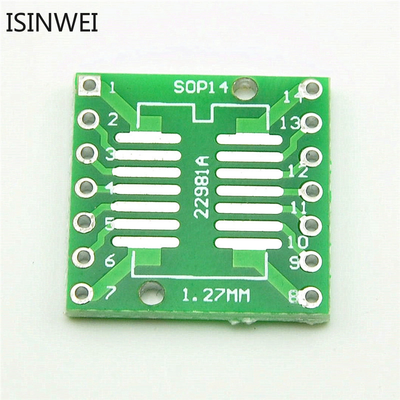 อะแดปเตอร์ SOP 14 SSOP 14 TSSOP 14 to DIP 0.65 / 1.27 มม. 20 ชิ้น