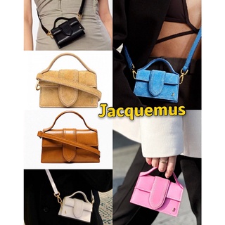 พรี​ ราคา4500 Jacquemus 2056 Mini กระเป๋าถือกระเป๋าสะพายหนังแท้กระเป๋าสะพายข้าง กระเป๋าสะพายไหล่