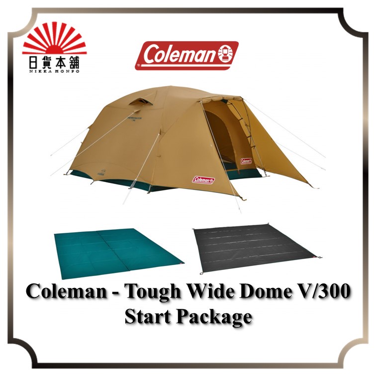 Coleman - Tent Tough Wide Dome V/300 Start Package with Inner Sheet and Ground Sheet 2000038138