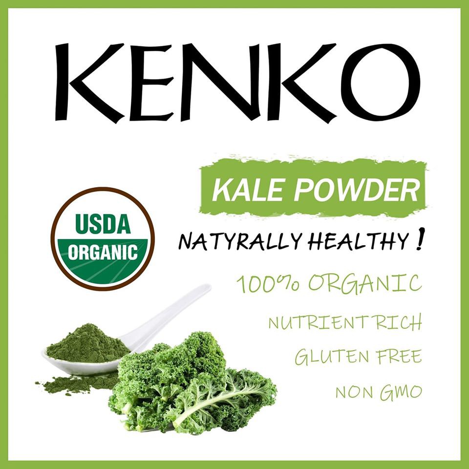 ผงผักเคล ออร์แกนิค ขนาด 100-500 กรัม Superfood Organic Kale