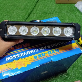 โคตรสว่าง!!! ตัดหมอก สปอร์ไลท์ LED 60w 12-24v ทรงเหลี่ยม 6จุดLED