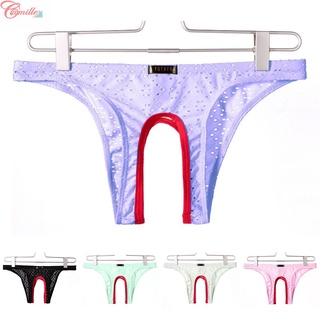 กางเกงชั้นใน ผ้าตาข่าย ระบายอากาศ เปิดเป้าด้านหน้า สําหรับผู…