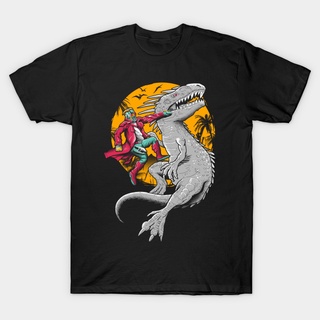 เสื้อคนอ้วน - JURASSICHEROเสื้อยืดลายunisexผ้าฝ้าย100%