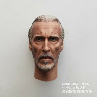 โมเดลฟิกเกอร์ผู้ชาย 1/6th Head Sculpt Attack of the Clones Count Dooku 12 นิ้ว