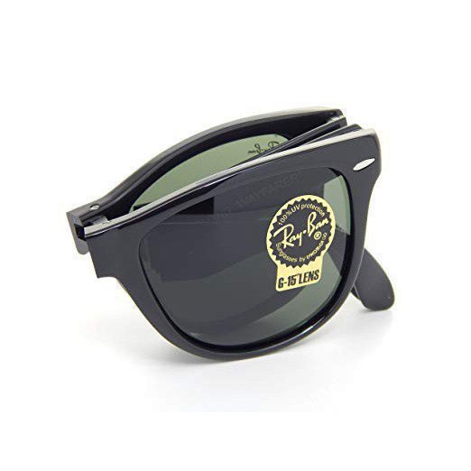 Cu7d ฤดูร้อนแท้รังสีแว่นตากันแดด wayferer พับ rb4105 601 ผู้ชายผู้หญิง cermin mata hitam 8Fis kBzV 3