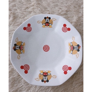 Disney Mickey Mouse จานเซรามิกมีฐาน ขนาด 19 CM