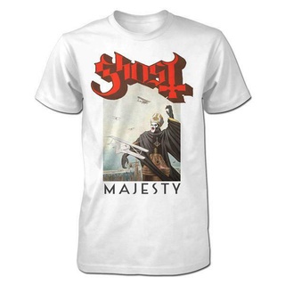 Yuanl5 [พร้อมส่ง] เสื้อยืดผ้าฝ้าย  พิมพ์ลาย Ghost Papa Emeritus Majesty Nwt Metal โอเวอร์ไซซ์ ของขวัญคริสต์มาส สําหร ui