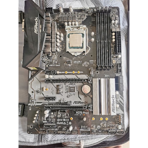 I3 8100 บอร์ด​ H370 Pro4 มีฝาหลัง