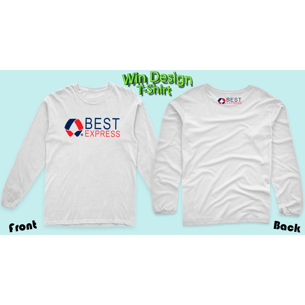 เสื้อยืดBEST EXPRESSแขนยาว ผ้าคอตตอน100% ผ้าหนานุ่ม