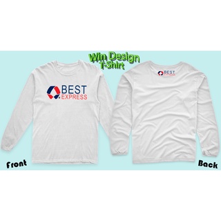 เสื้อยืดBEST EXPRESSแขนยาว ผ้าคอตตอน100% ผ้าหนานุ่ม