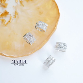 Mardi Jewelry ต่างหูหนีบ Baguette Earcuff Silver 1 ชิ้น