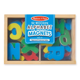 แม่เหล็ก ABC พร้อมกล่องไม้ Melissa &amp; Doug: Alphabet Magnets Set