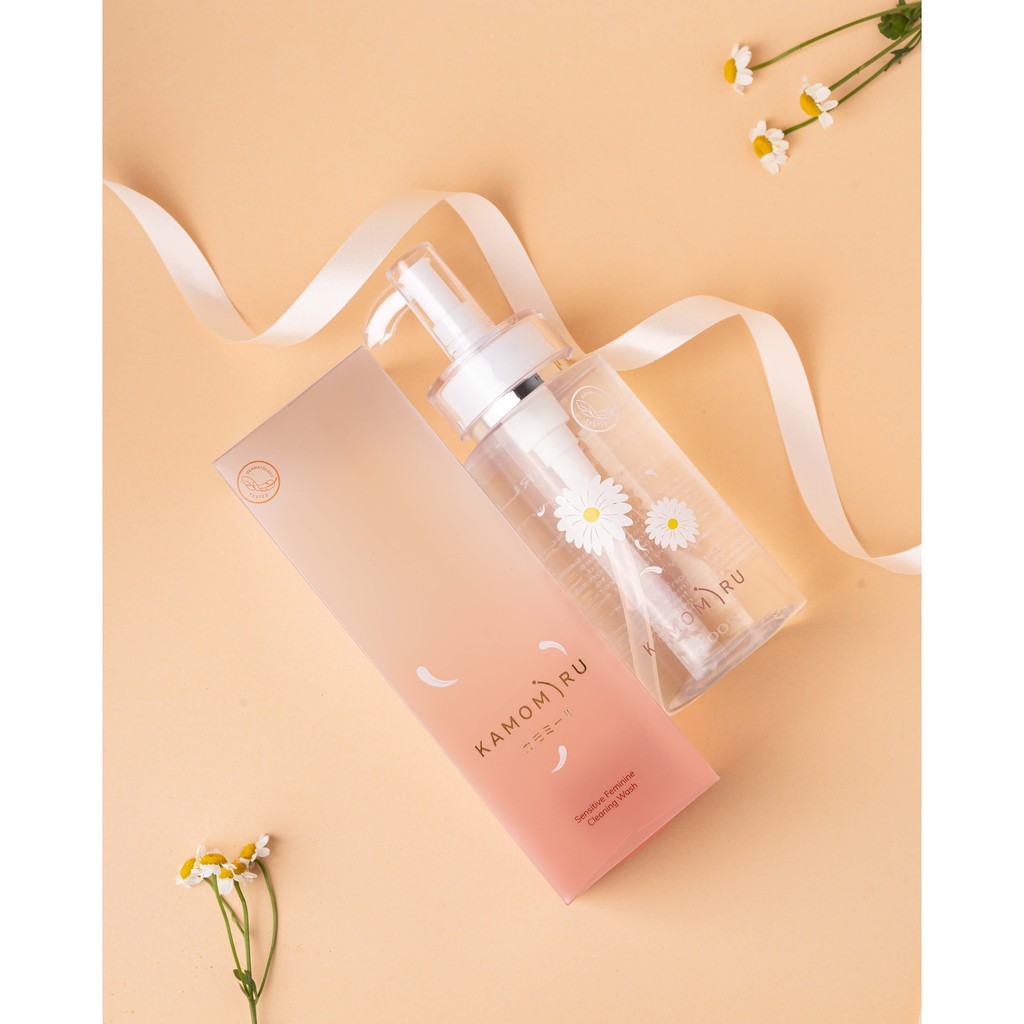 Kamomiru カモミール ผลิตภัณฑ์ทำความสะอาดจุดซ่อนเร้น สูตรอ่อนโยน คาโมมิรุ 200 ML Sensitive Feminine Cleansing Wash