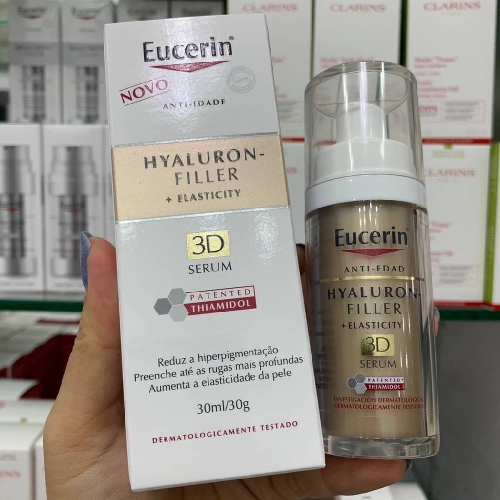NEW!! Eucerin Hyaluron Radiance-lift Filler 3D Serum + Eucerin Hyaluron-Filler+Elasticity 3D Serum ขนาด 30ml