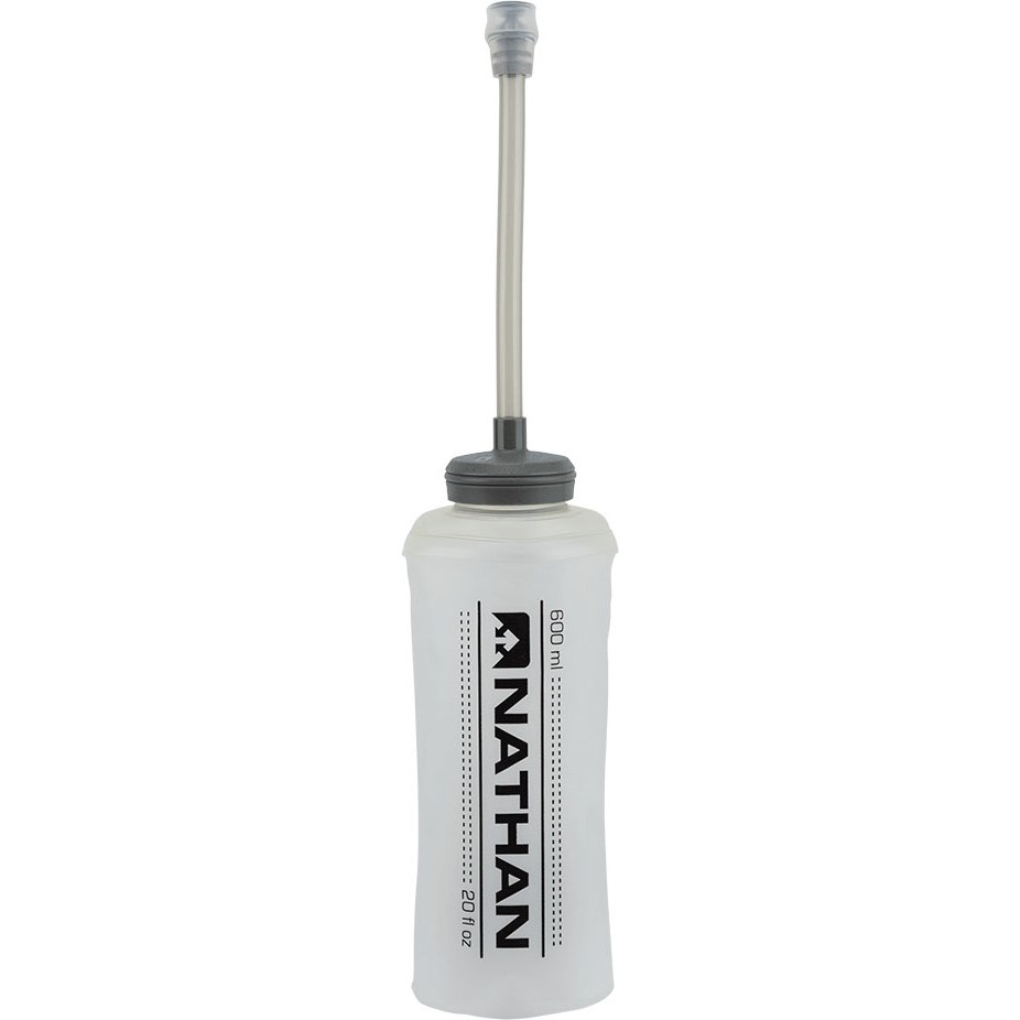 Nathan SOFT FLASK  with extended tubes 20oz  (600 ml) : ขวดน้ำนิ่มนาธาน หลอดยาว มีแกนกลางขวด ฝากว้าง