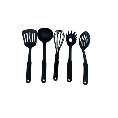 GlobalHouse NIBIRU ชุดเครื่องครัวไนลอน 5 ชิ้น ZSHHYO28-BK สีดำ สินค้าของแท้คุณภาพดี