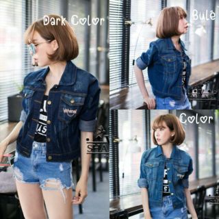 Jeans Jacket เนื้อผ้ายีนส์เเบบยืด เเพทเทริ์นเป้ะมาก คัตติ้งชนะเริ่ดค่ะสาวๆ
