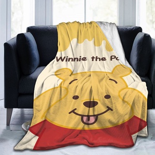 【มีสินค้า】 Disney Winnie The Pooh ผ้าแฟลนเนลเนื้อนุ่มพิเศษ เหมาะสำหรับผ้าห่มบนเตียงและโซฟา