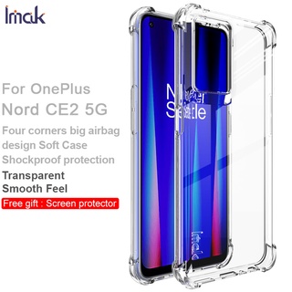 เคสโทรศัพท์มือถือ ซิลิโคนนิ่ม TPU ใส กันกระแทก สําหรับ IMAK OnePlus Nord CE2 5G One Plus Nord CE 2 5G