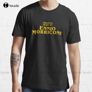 เสื้อยืดผ้าฝ้าย พิมพ์ลาย Ennio Morricone Hateful Eight Original Music สําหรับผู้ชายสามารถปรับแต่งได้