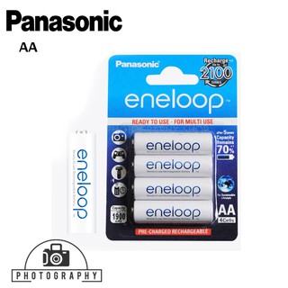 ENELOOP ถ่านชาร์จ AA (4 ก้อน) รุ่น BK-3MCCE/4NT - White