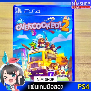 (มือ2) PS4 : Overcooked! 2 แผ่นเกม มือสอง สภาพดี