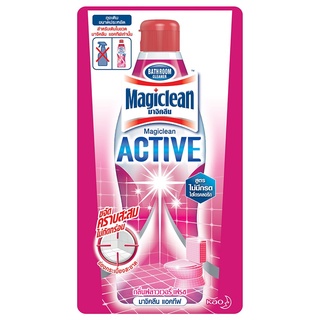 Magiclean Active Bathroom Cleaner Flowery Fresh Pink 600ml. Refill Magiclean Active Bathroom Cleaner Flowery Fresh Pink