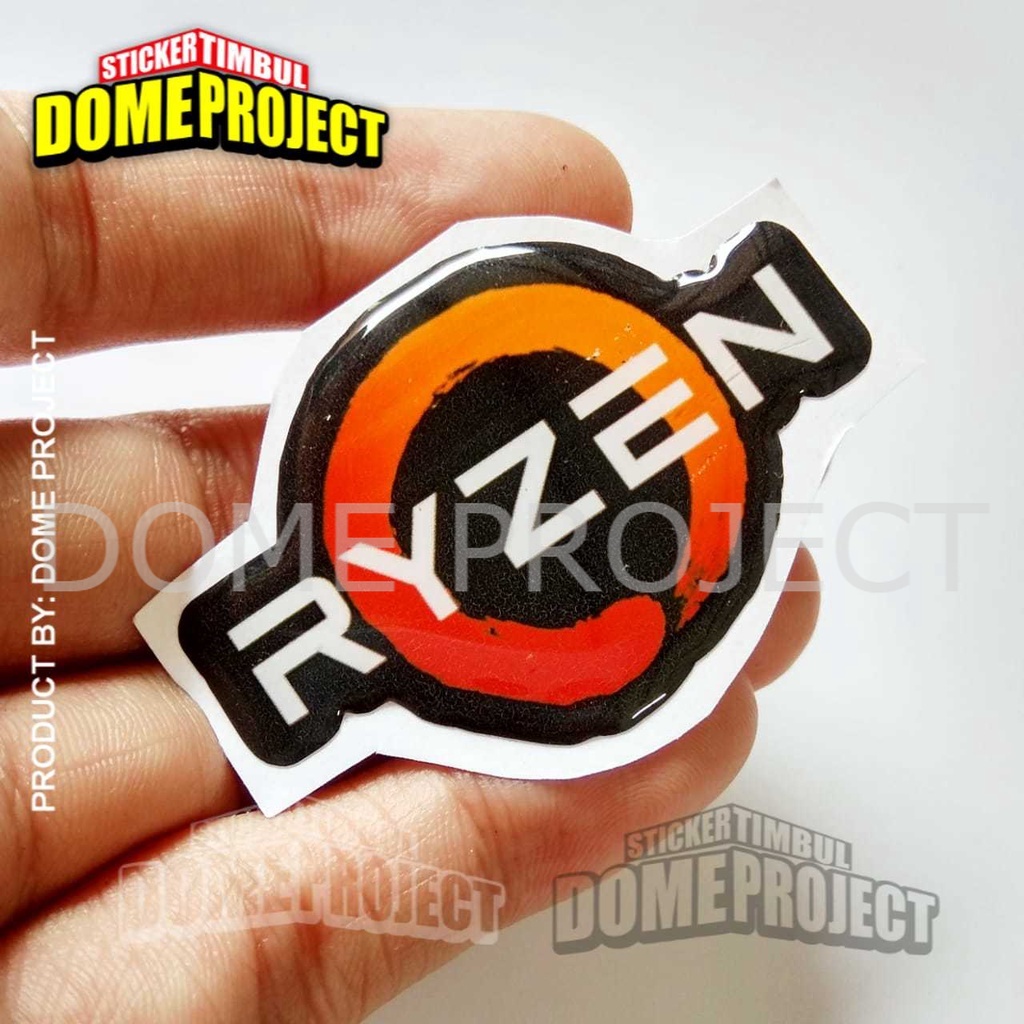 สติ๊กเกอร์ AMD RYZEN EMBLEM, สติ๊กเกอร์ RESIN ยืดหยุ่นได้, อุปกรณ์เสริมพีซีสําหรับเล่นเกมคุณภาพสูงกั