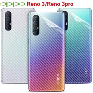 (ซื้อ 1take 1) ฟิล์มคาร์บอนไฟเบอร์ 3/reno 3 pro realme 6 a 3120 3 d