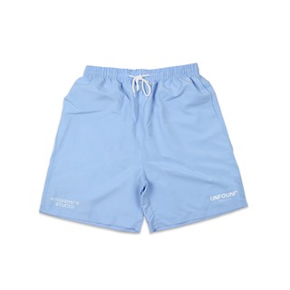 UNFOUND PROJECTS กางเกงขาสั้น Unfound Projects x Knowwhere Logo Shorts Light Blue สีฟ้า