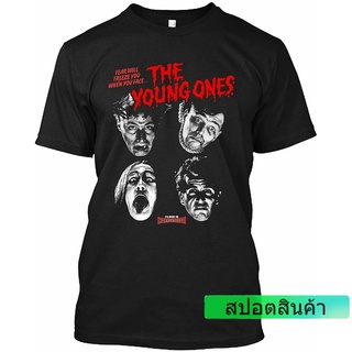 เสื้อยืด พิมพ์ลายกล้องสยองขวัญ Rik Vivian Mike Sitcoms The Young Ones Nasty Rik Mayall สําหรับผู้ชาย