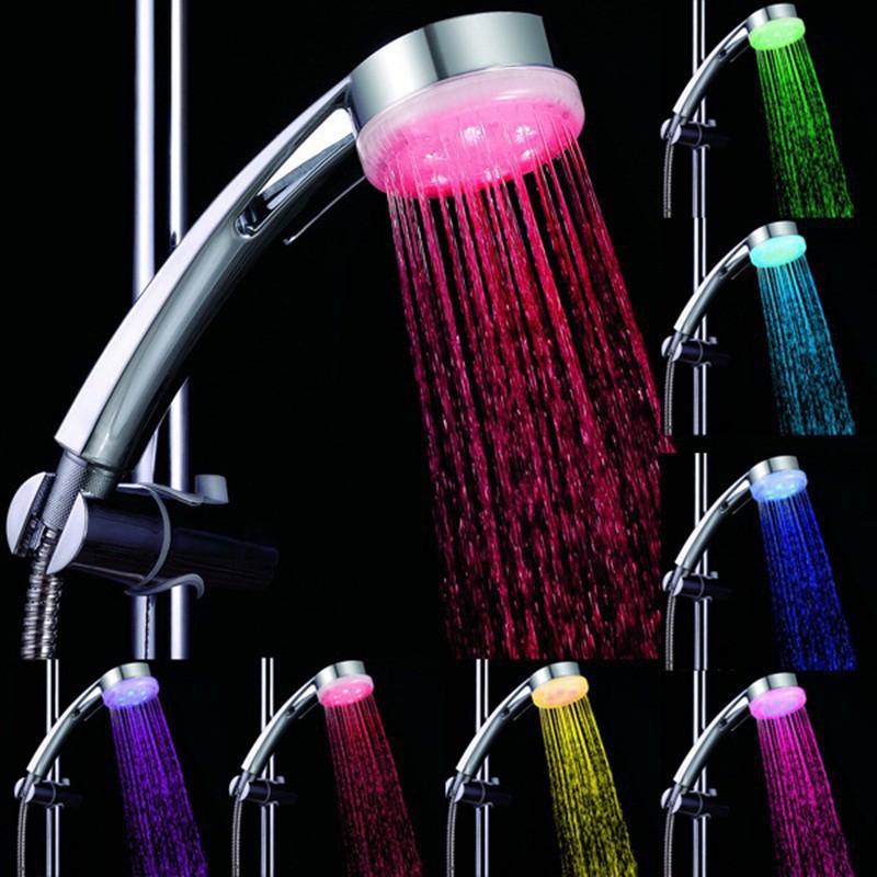 Colorful Led Light Home Bathroom Color Changing Shower Head Water