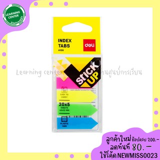 Deli Sticky note เทปอินเด็กซ์พลาสติก 5 สี 100แผ่น A106