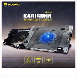 พัดลมโน๊ตบุ๊ค พัดลมระบายความร้อน ปรับระดับได้ Nubwo NF-235 Cooling Pad / Fan notebook Nubwo