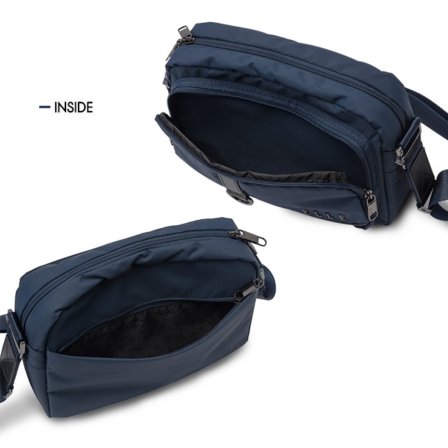 ELLE Travel Bags Series100%Recycled Nylon Mipan Regan กระเป๋าสะพายข้างแนวนอน น้ำหนักเบาและทนทาน #Item83513