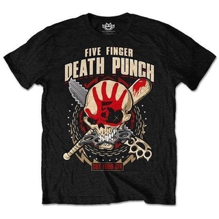 เสื้ Lyzh เสื้อยืด - Five Finger Death Punch - Zombie Kill, Got Your SixS-5XL