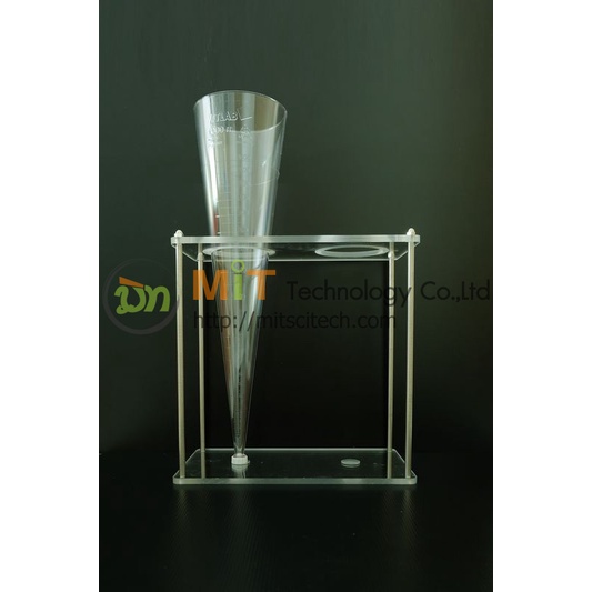 Imhoff Cone, Plastic 1000ML Imhoff Cone Stand, Stainless 2 Holes กรวยอิมฮอฟฟ์ ฐานตั้งกรวยอิมฮอฟฟ์ (V