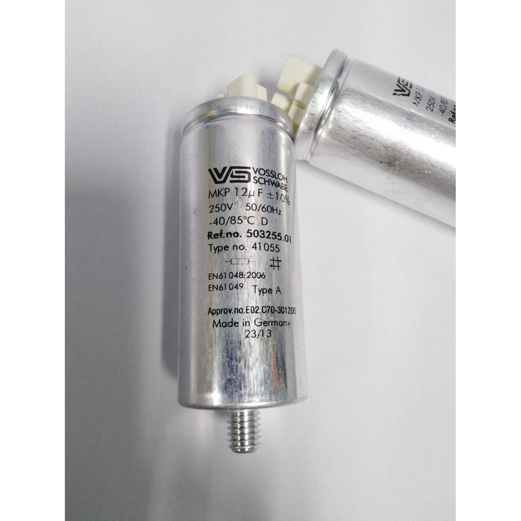 คาปาซิเตอร์ Capacitor Vossloh 12 microfarad Aluminium Type A