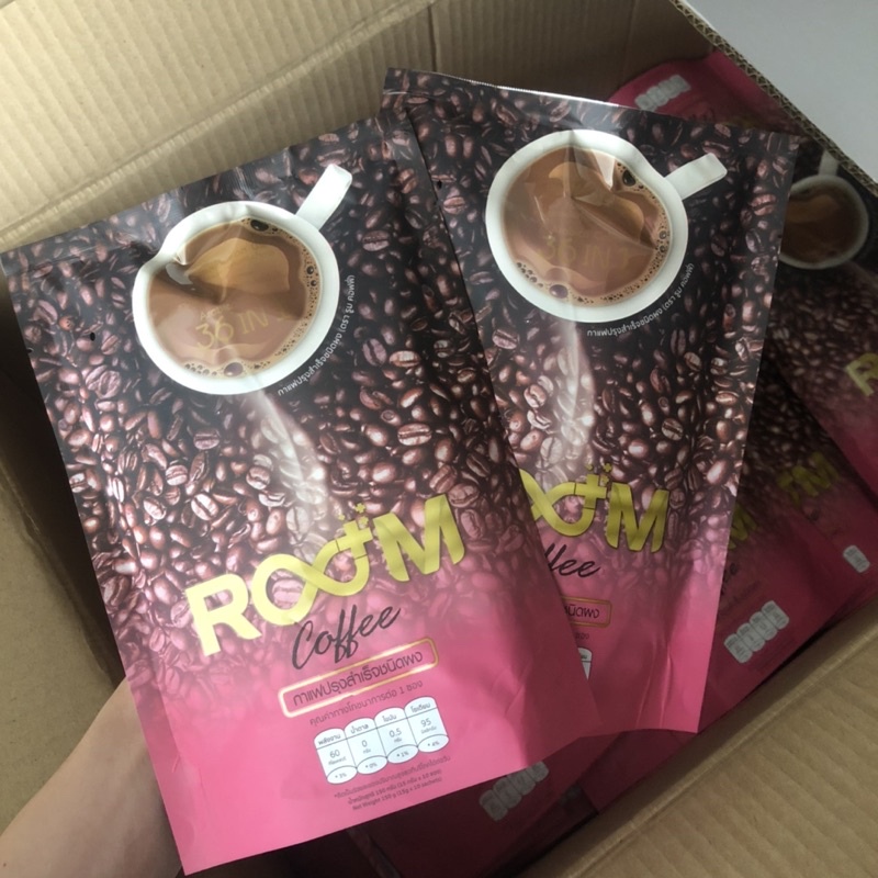 กาแฟเพื่อสุขภาพ Room coffee ของแท้ 💯% หอมกาแฟแท้ๆดื่มง่ายไม่มีน้ำตาล ของแท้ต้องราคาบริษัท ✅