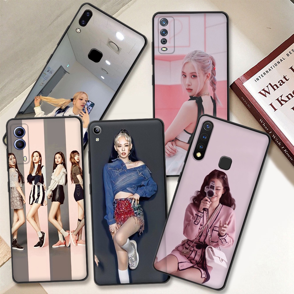 VIVO Y01 T1 Y10 Y15S Y15A T1X T1 Y75 Y21T Y32 Y21S Y20SG Y90 FS18 Black Rose เจนนี่ Lisa สีชมพูรูปแบ