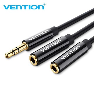 Vention Earphone Extension Cable Jack 3.5mm Audio Cable Male to 2 Female Aux(BBSBY,BBWBY)