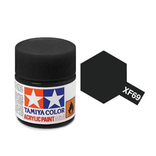 สีสูตรน้ำทามิย่า Tamiya Acrylic XF69 NATO Black 10ml