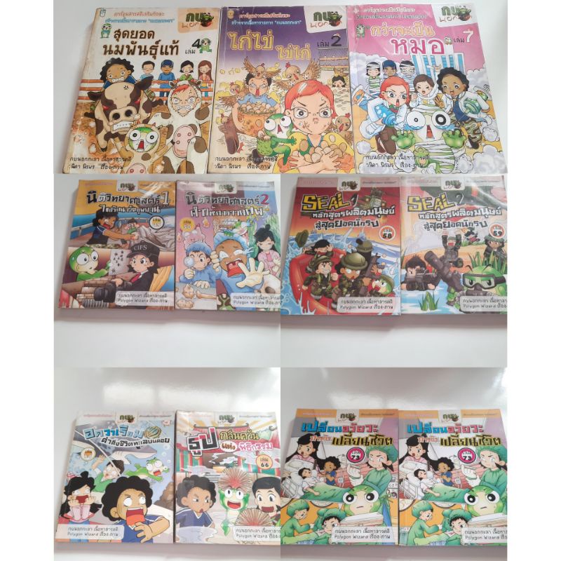 หนังสือการ์ตูนความรู้ กบนอกกะลา มือสอง สภาพดี