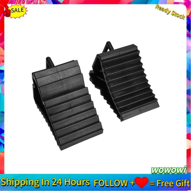 Wowowi 2x บล็อกกันลื่น Tyre Slip Stopper การจัดตําแหน่งล้อรถแผ่นรองรับยาง