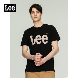 เสื้อยืดพิมพ์ลายแฟชั่น Lee2022 ฤดูใบไม้ร่วงผลิตภัณฑ์ใหม่รุ่นมาตรฐานรอบคอหลายสีชายเสื้อยืดแขนสั้นแนวโน้ม LMT0011073RX